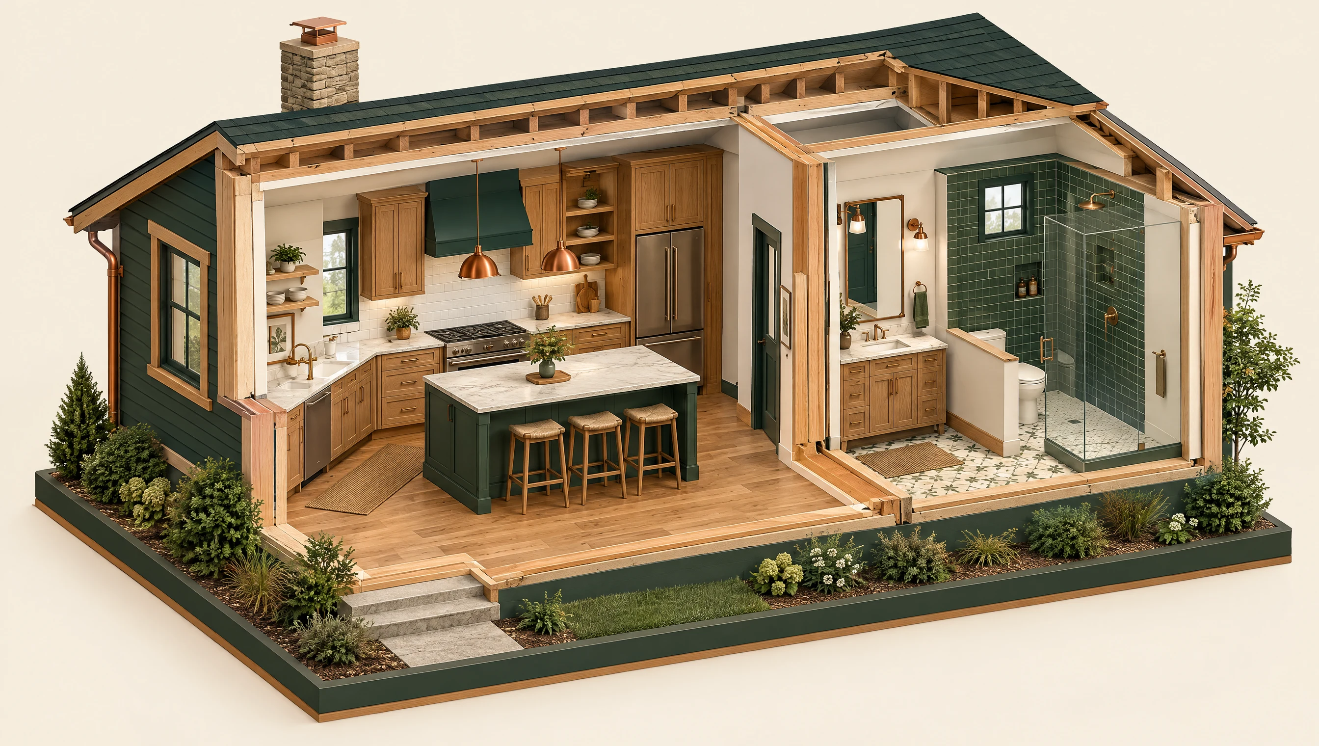 AI-generated home improvement concept, not a completed All-Pro project
